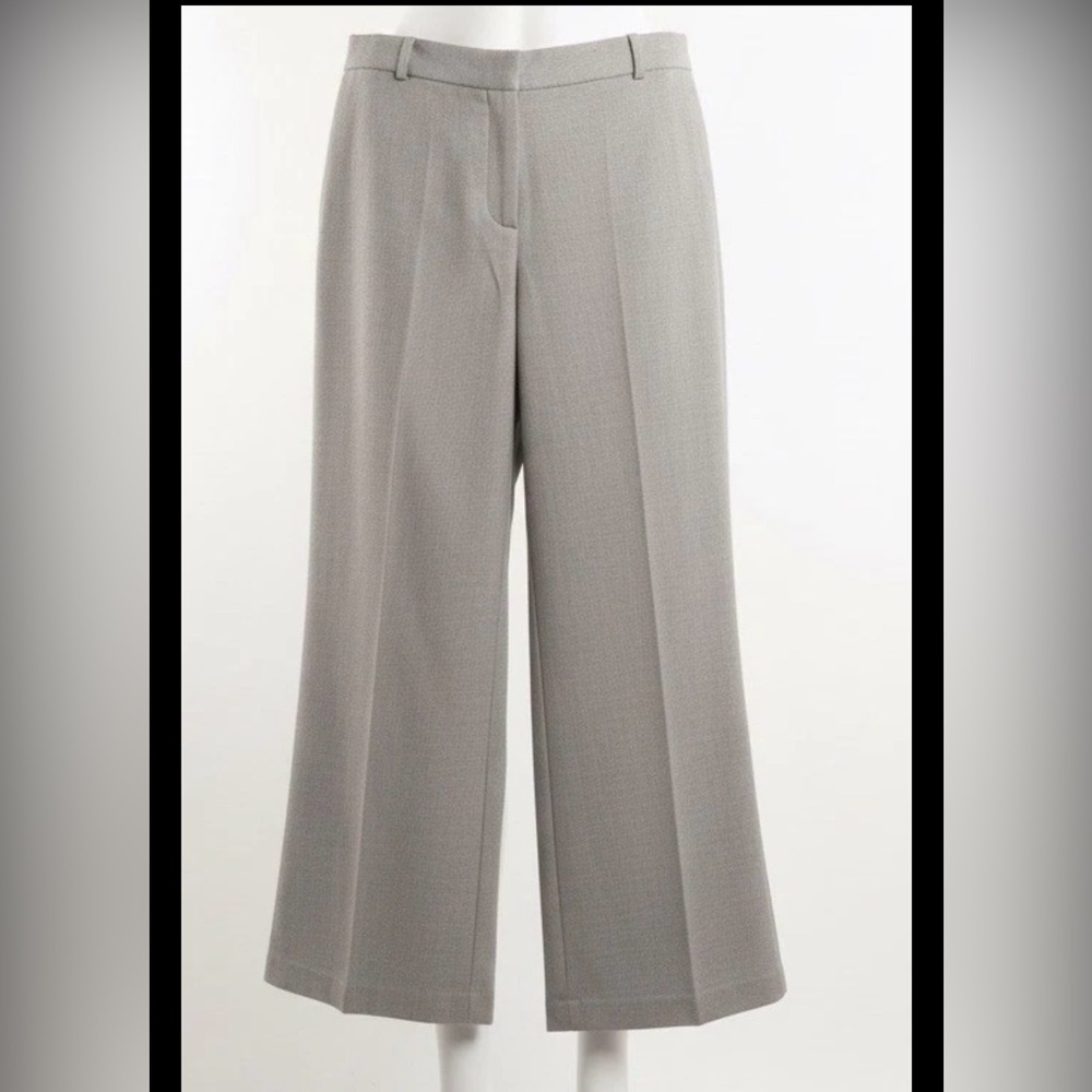NWT Y2K 90s Attention Womens Pants Grey Black Micro Pattern Wide Leg Size 18